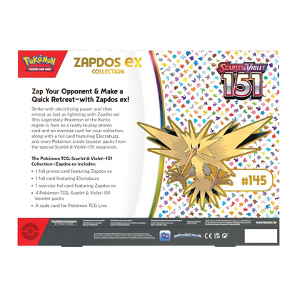151  Zapdos Ex Box - Scarlet & Violet